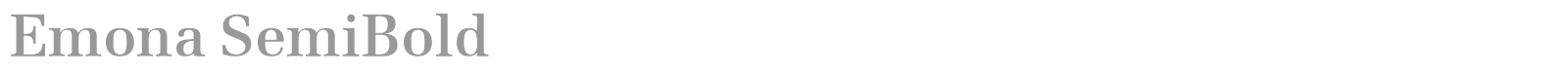 Emona SemiBold font preview